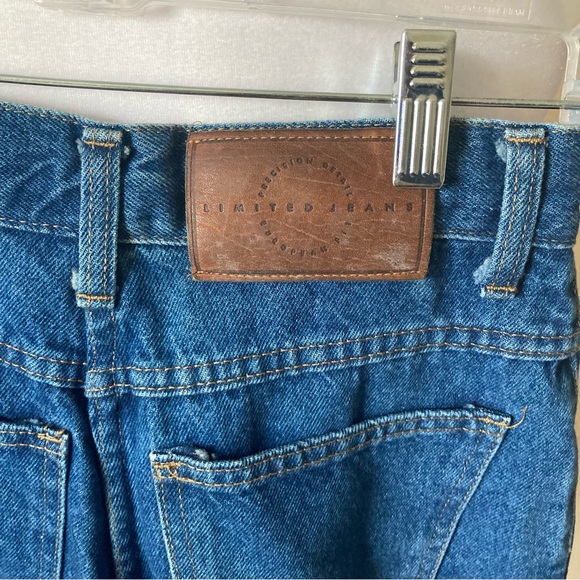 Vintage Limited Jeans High Rise Wide Leg Cropped Straight Denim Jeans size 4 - Picture 4 of 6